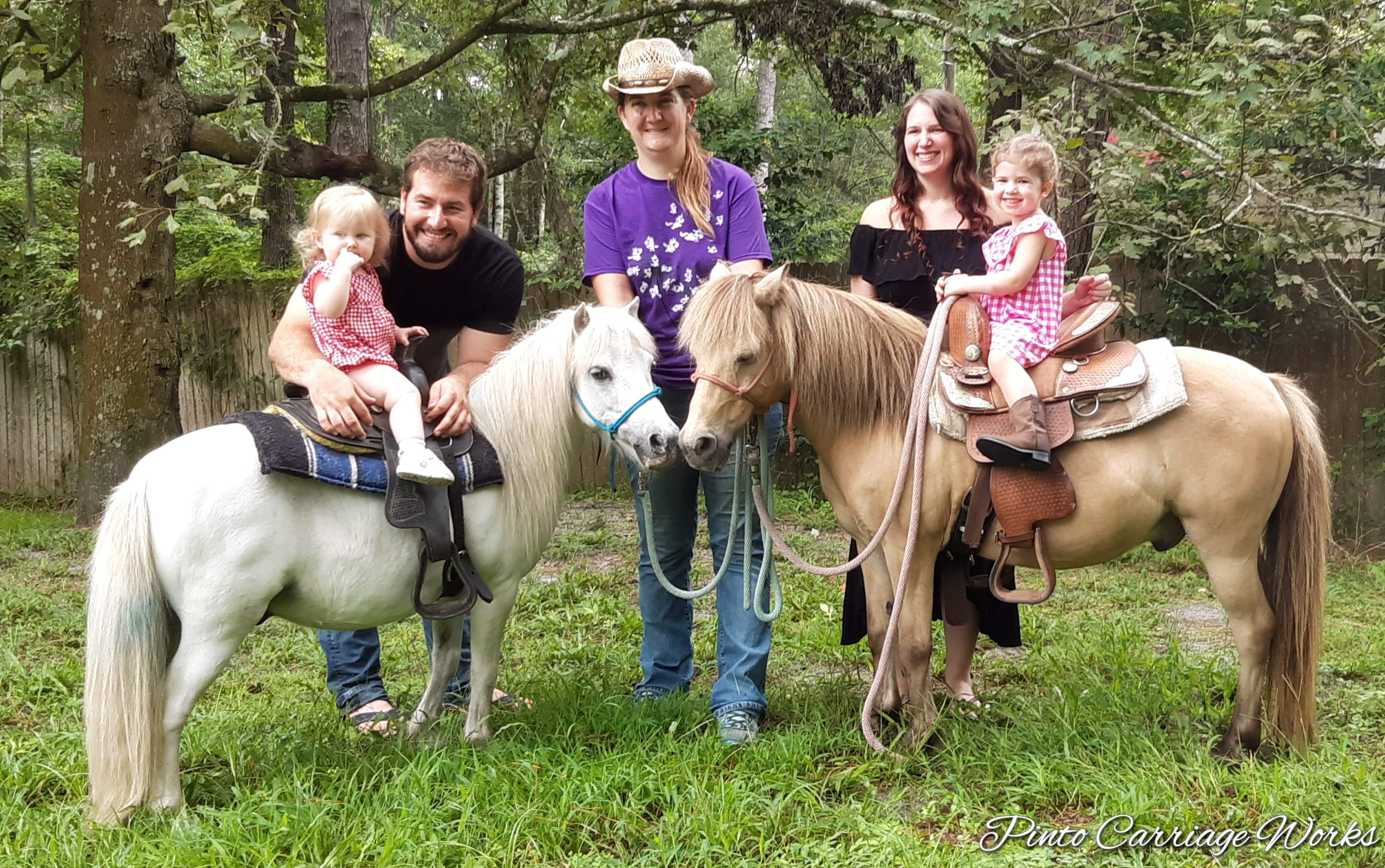 Pony rides at a birthday party in Jacksonville, FL.